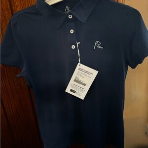 Rhoback Women's Navy Blue Performance Polo